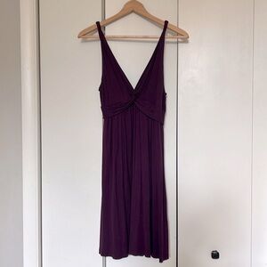 Stretchy one size purple dress
